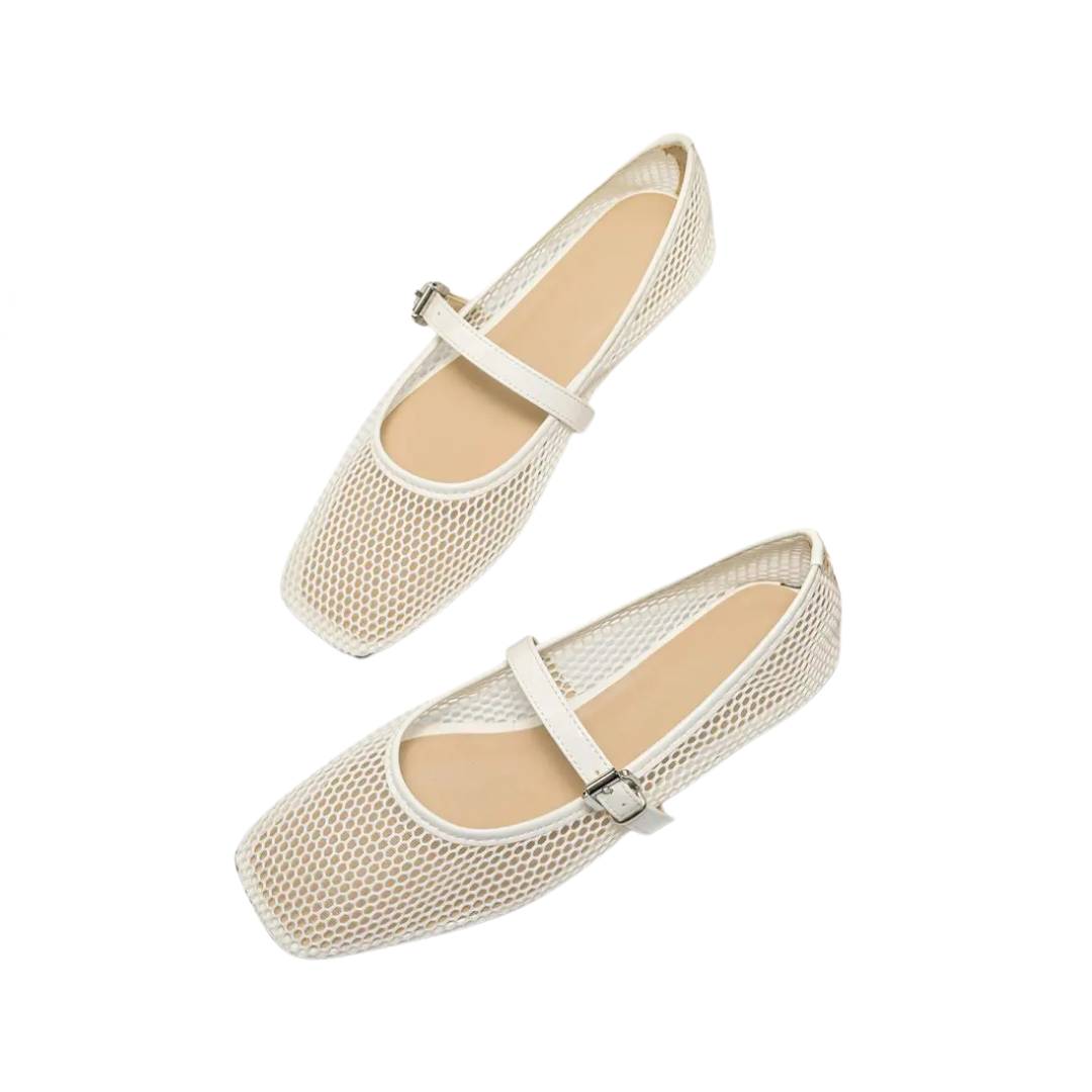 WREN | Breathable Hollow-Out Mary Jane Flats