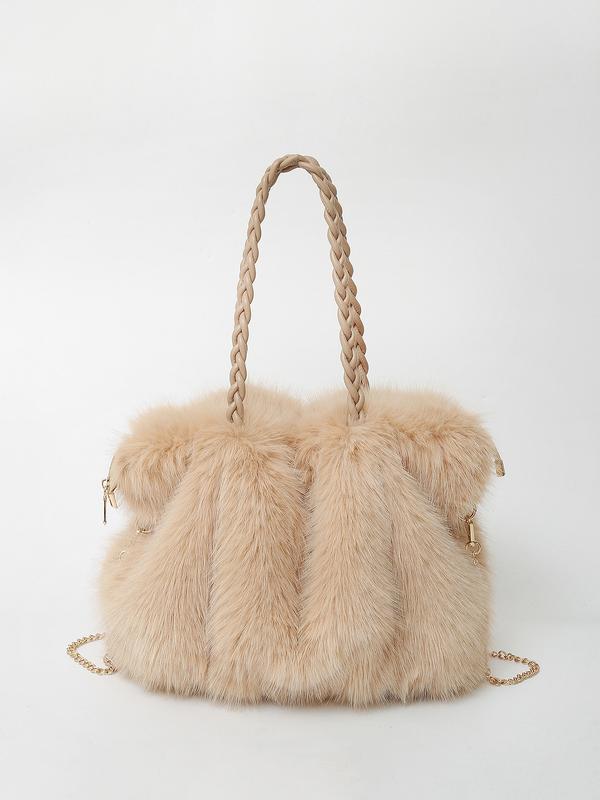 Sloane | Plush Velvet Shoulder Tote