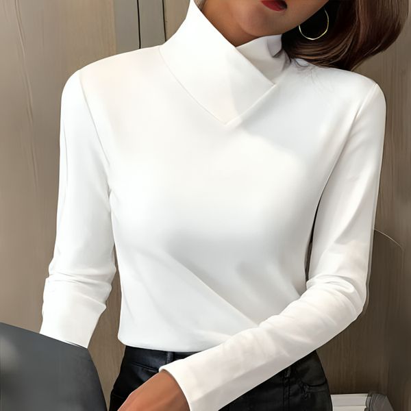 Yvonne | Sculpted Soft-Touch Turtleneck