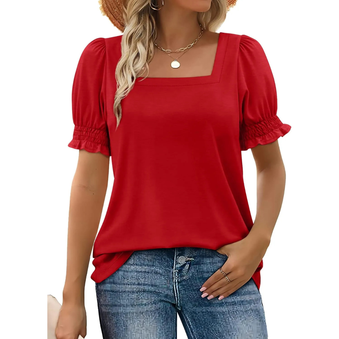 Hailey | Lightweight Ruffle Sleeve Summer Essential