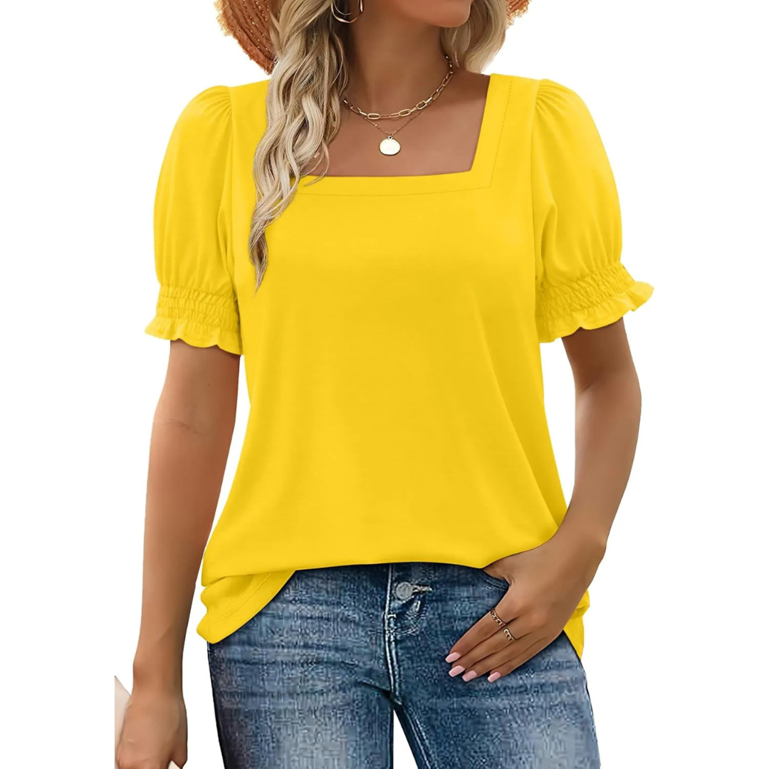 Hailey | Lightweight Ruffle Sleeve Summer Essential