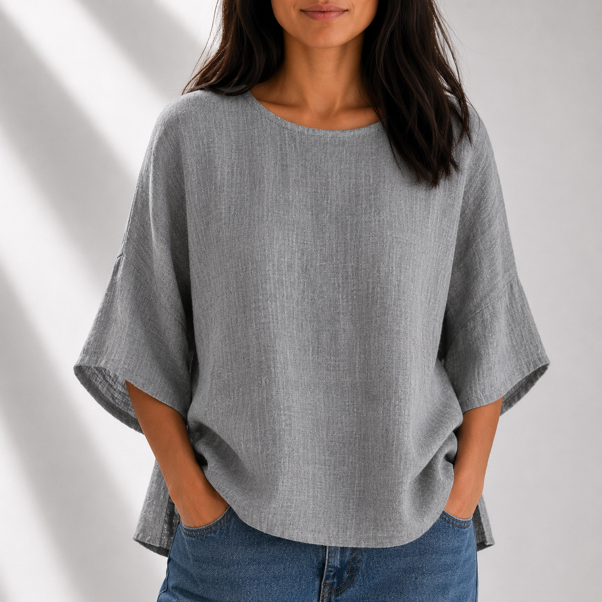 Emery Cotton Linen Blouse