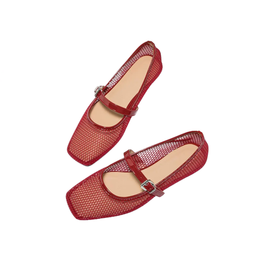 WREN |  Breathable Hollow-Out Mary Jane Flats