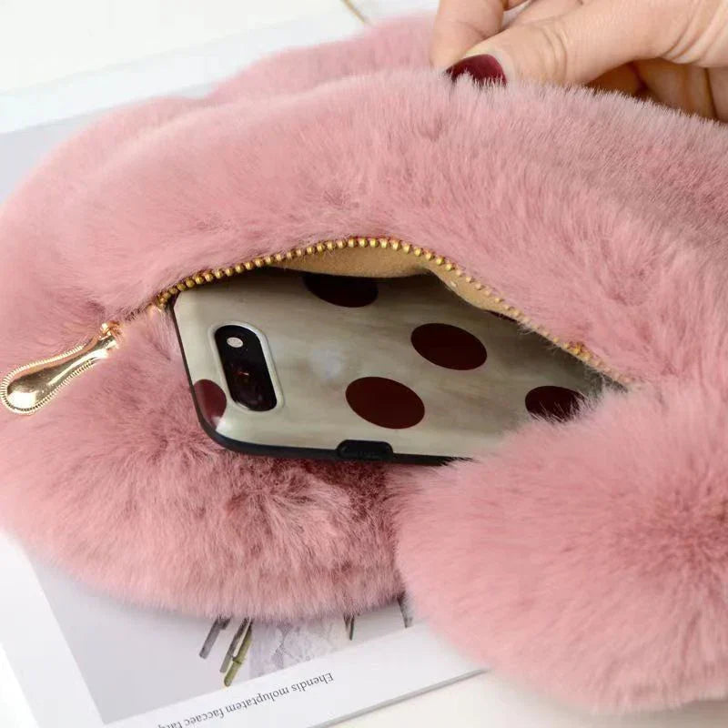 Paris | Plush Heart Shoulder Bag