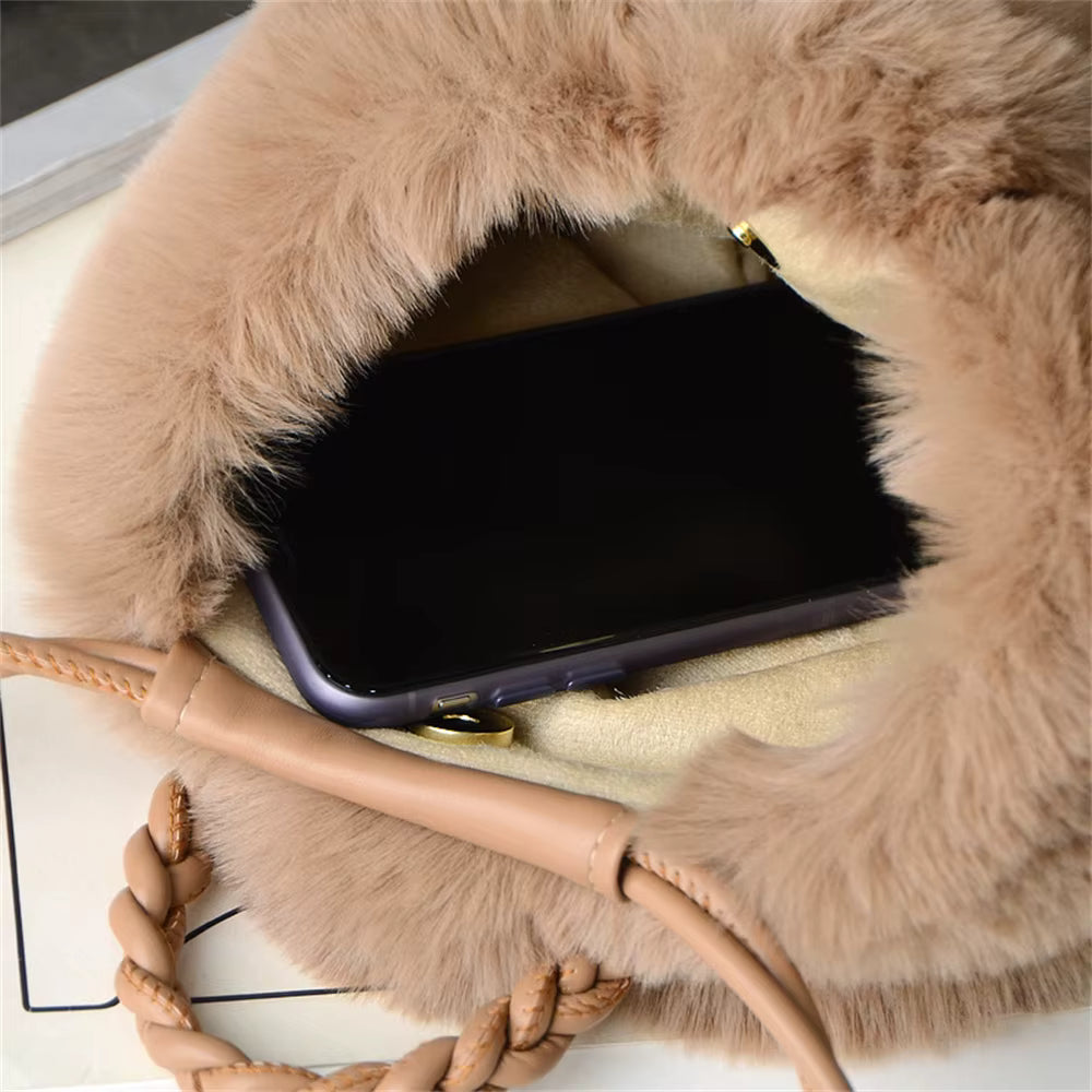 Avery | Plush Pumpkin Shoulder Tote