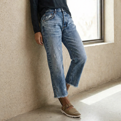 Zelda | Soft Stretch Cropped Jeans