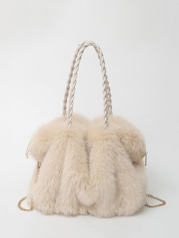 Sloane | Plush Velvet Shoulder Tote