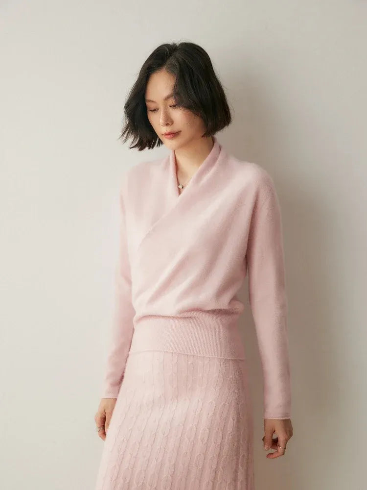 Amelie | Cashmere-Blend Wrap Sweater