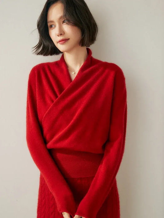 Amelie | Cashmere-Blend Wrap Sweater
