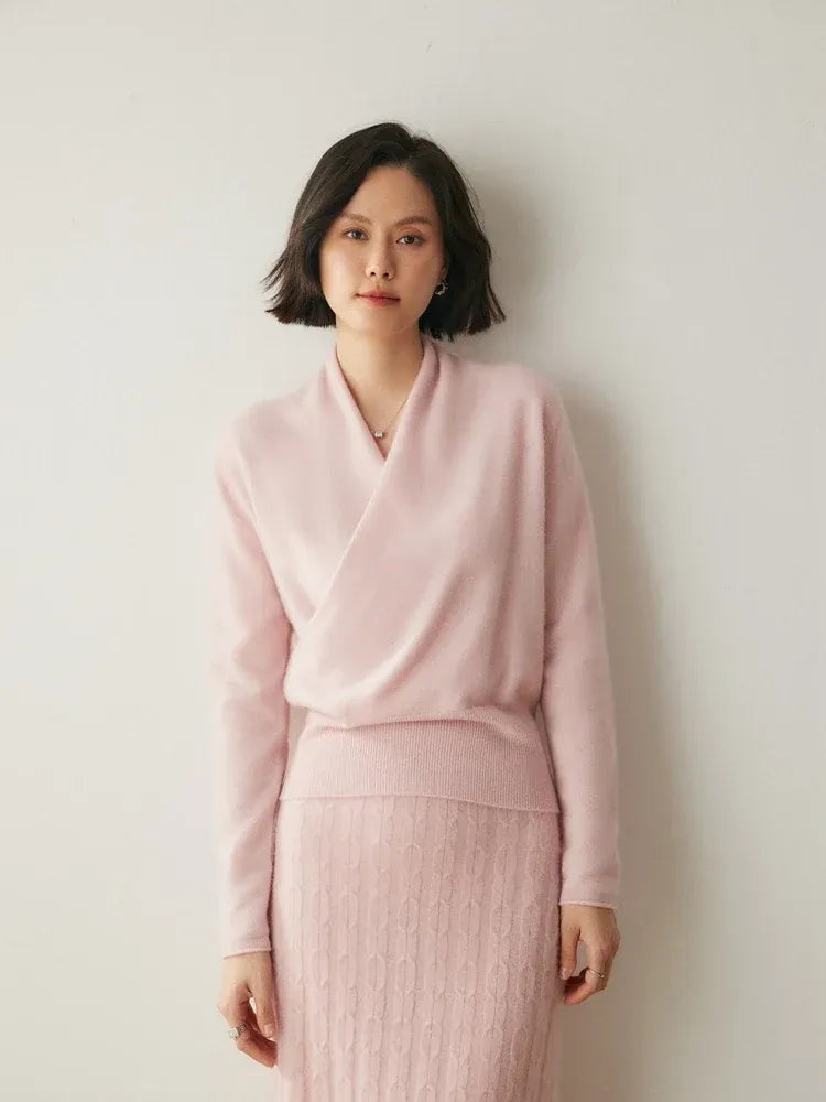 Amelie | Cashmere-Blend Wrap Sweater