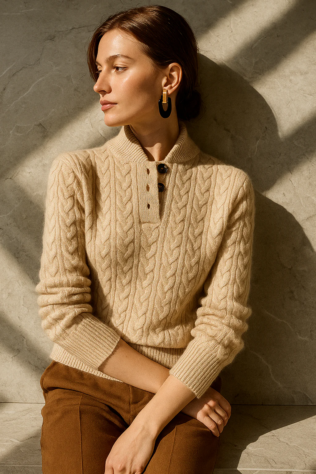 Celeste | Cable-Knit Cardigan