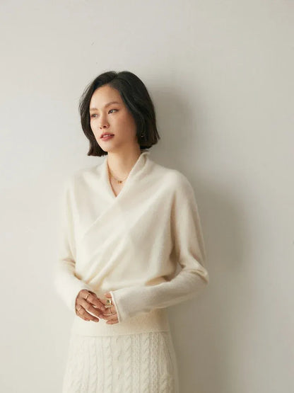 Amelie | Cashmere-Blend Wrap Sweater
