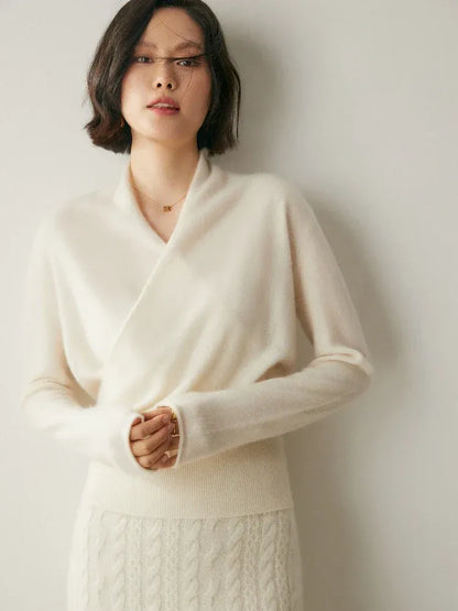 Amelie | Cashmere-Blend Wrap Sweater