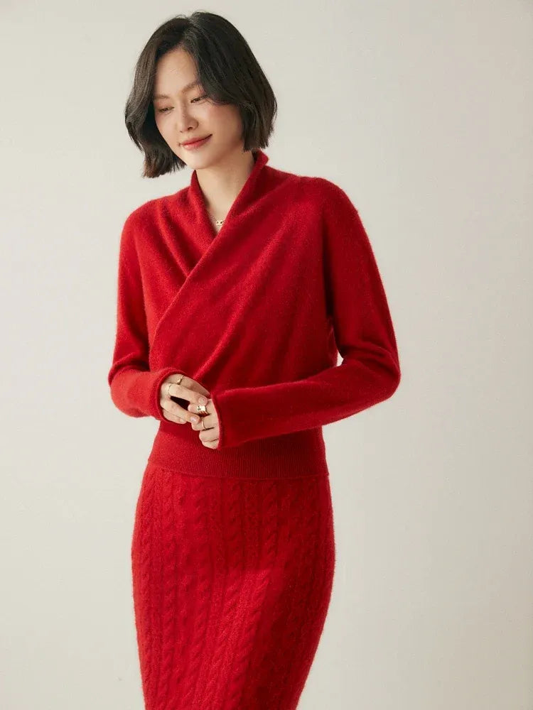 Amelie | Cashmere-Blend Wrap Sweater