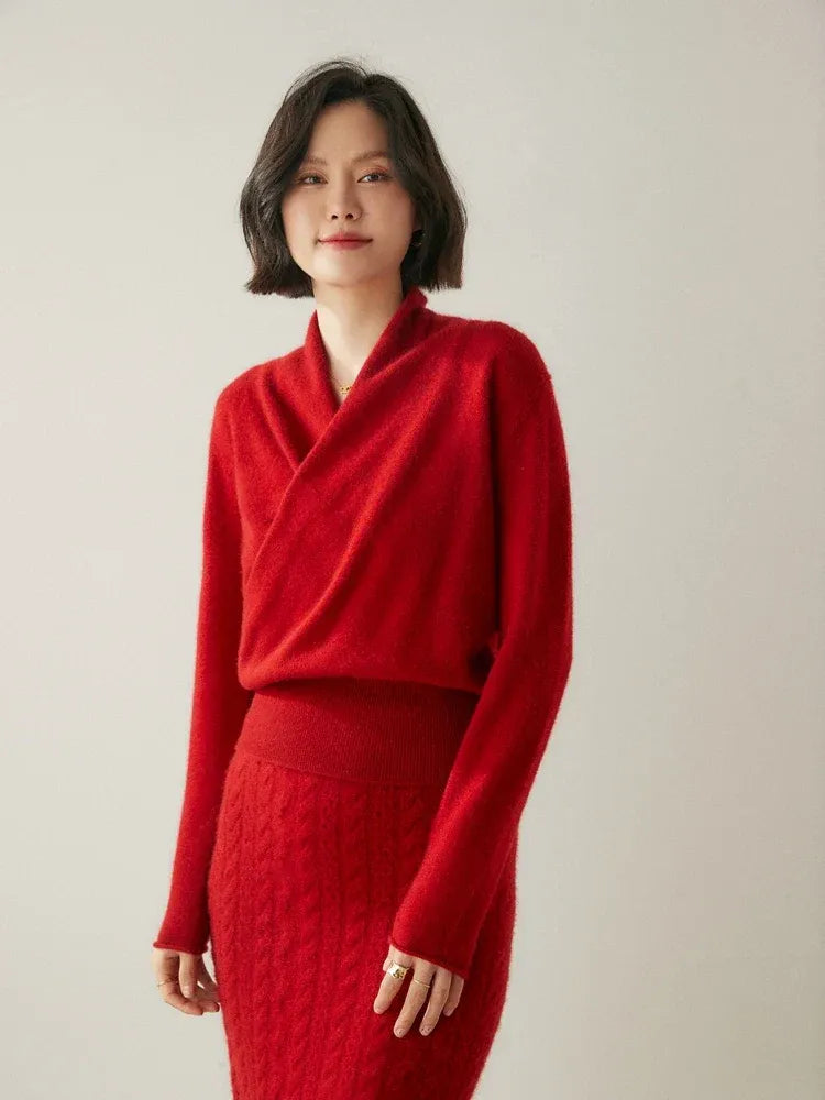 Amelie | Cashmere-Blend Wrap Sweater