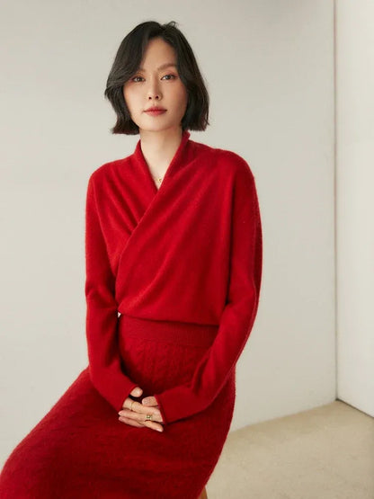 Amelie | Cashmere-Blend Wrap Sweater