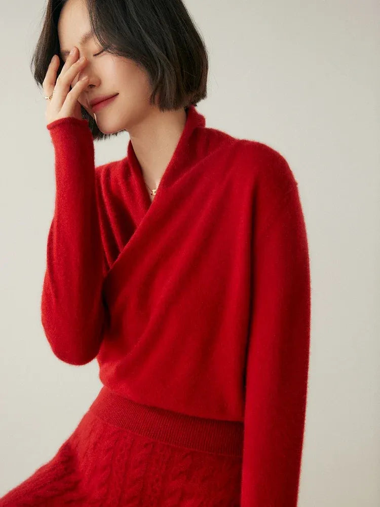 Amelie | Cashmere-Blend Wrap Sweater