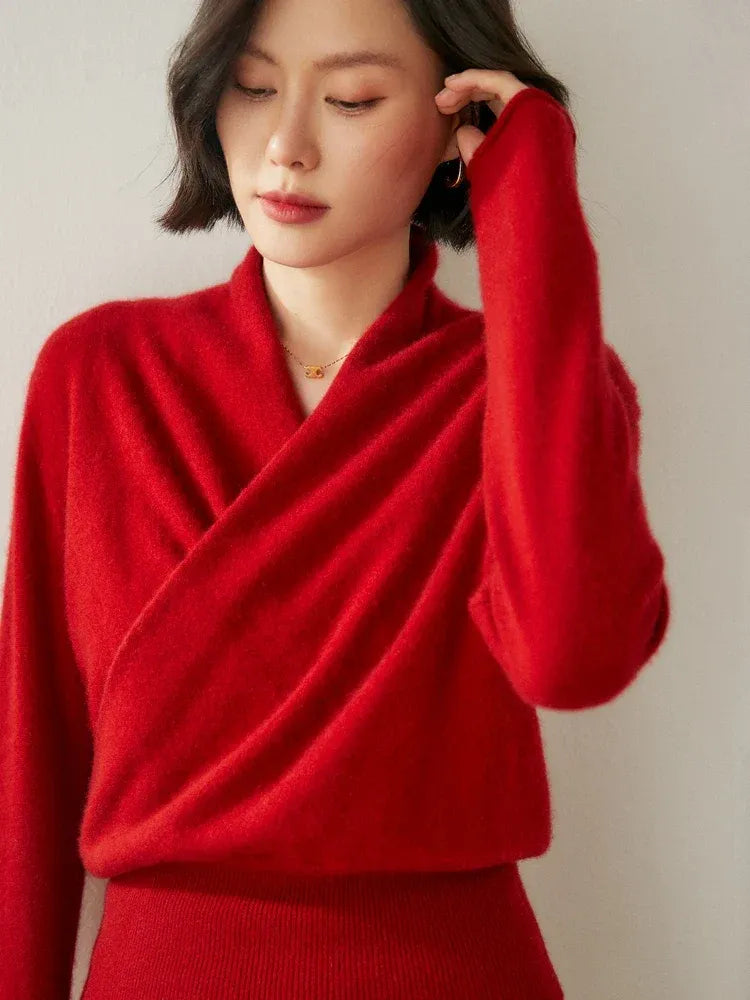 Amelie | Cashmere-Blend Wrap Sweater