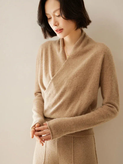 Amelie | Cashmere-Blend Wrap Sweater