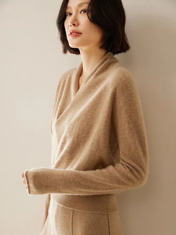 Amelie | Cashmere-Blend Wrap Sweater