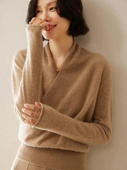 Amelie | Cashmere-Blend Wrap Sweater