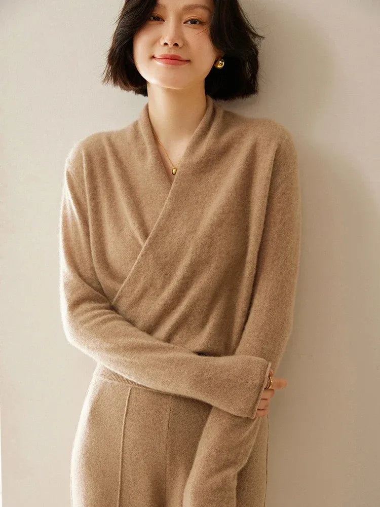 Amelie | Cashmere-Blend Wrap Sweater
