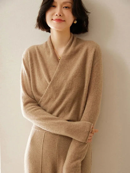 Amelie | Cashmere-Blend Wrap Sweater