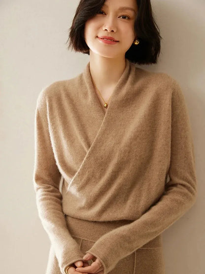 Amelie | Cashmere-Blend Wrap Sweater