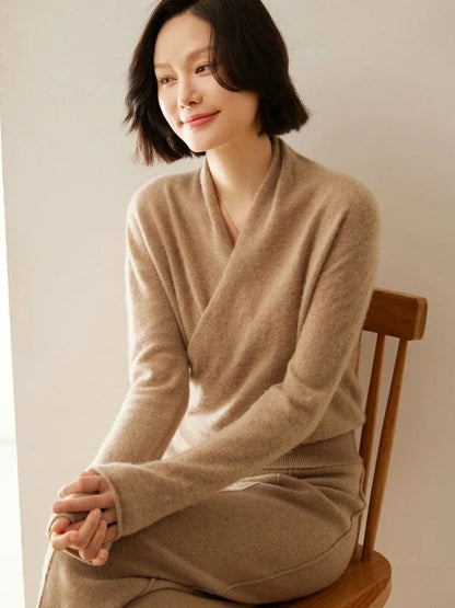 Amelie | Cashmere-Blend Wrap Sweater