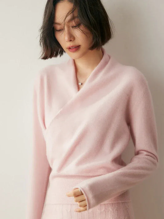 Amelie | Cashmere-Blend Wrap Sweater