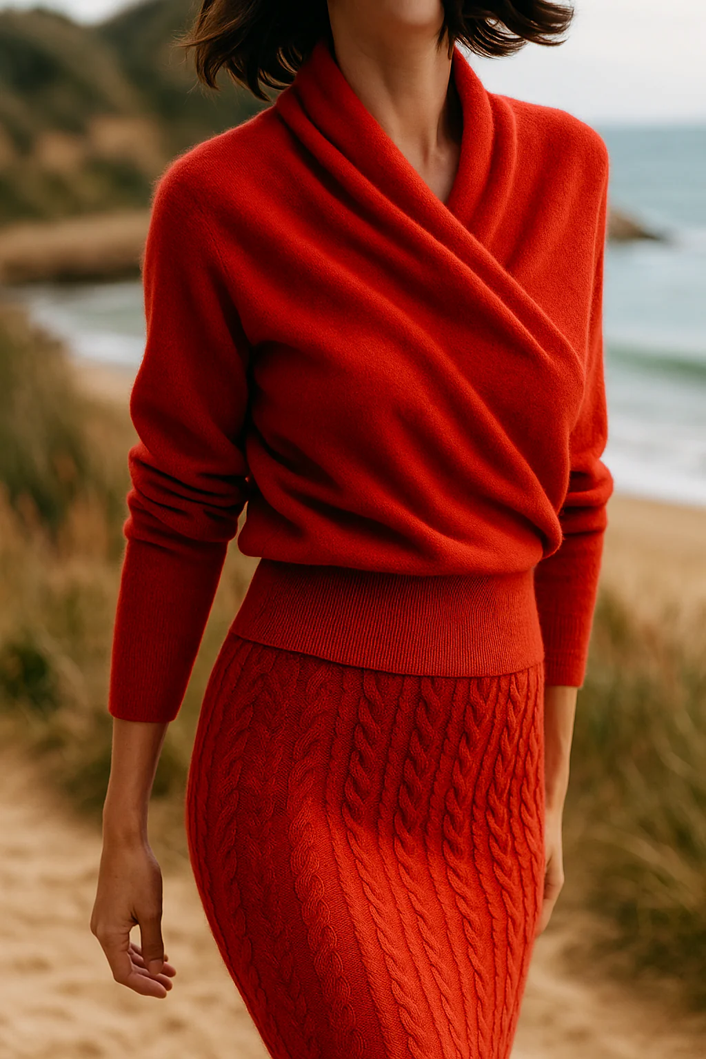 Amelie | Cashmere-Blend Wrap Sweater