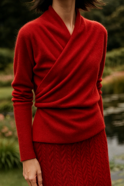 Amelie | Cashmere-Blend Wrap Sweater