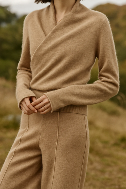 Amelie | Cashmere-Blend Wrap Sweater