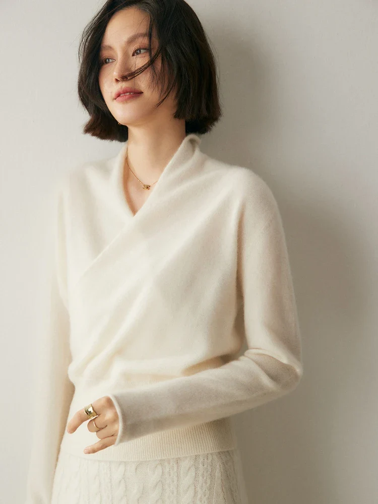 Amelie | Cashmere-Blend Wrap Sweater