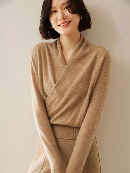 Amelie | Cashmere-Blend Wrap Sweater