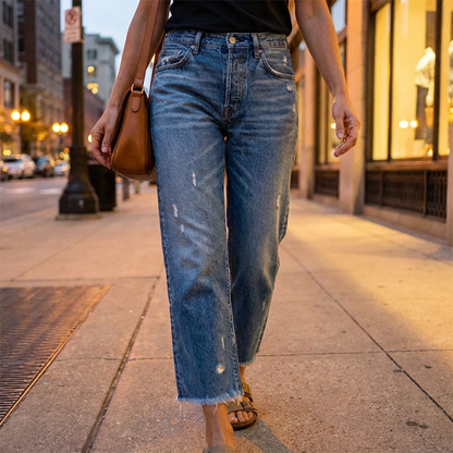 Zelda | Soft Stretch Cropped Jeans